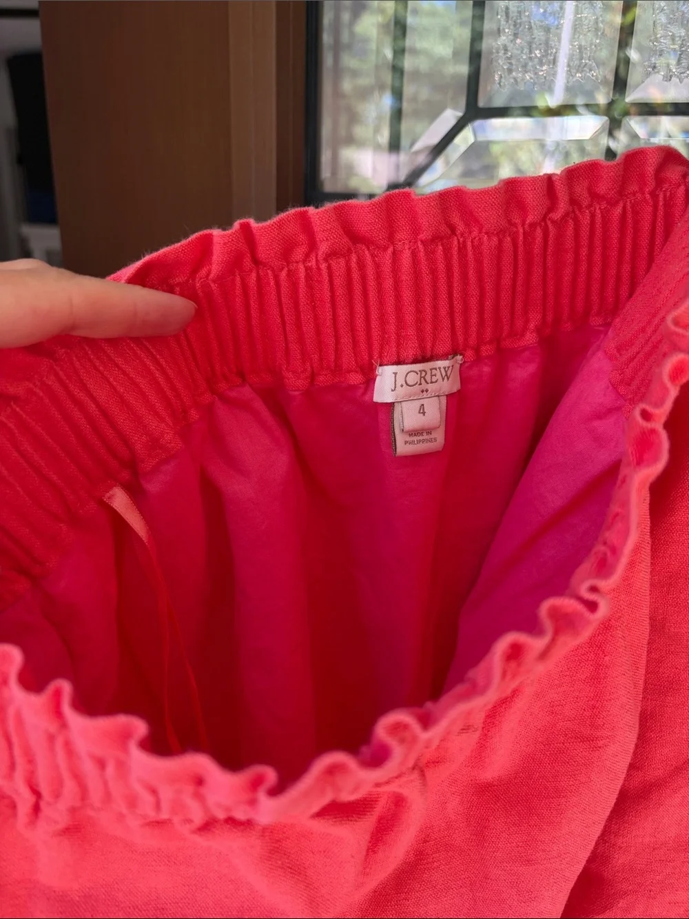 J Crew Paperbag Salmon Skirt